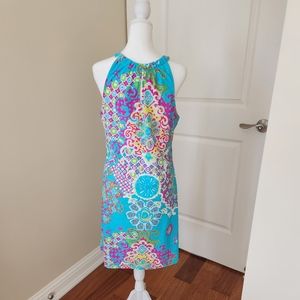 Jude Connally Keyhole Halter Dress